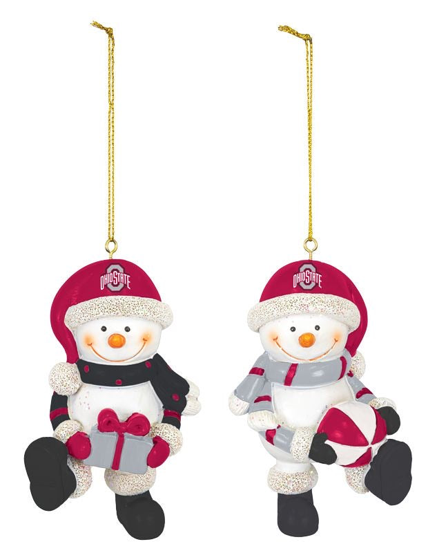 Ohio State Snowman Ornaments - 2 Styles