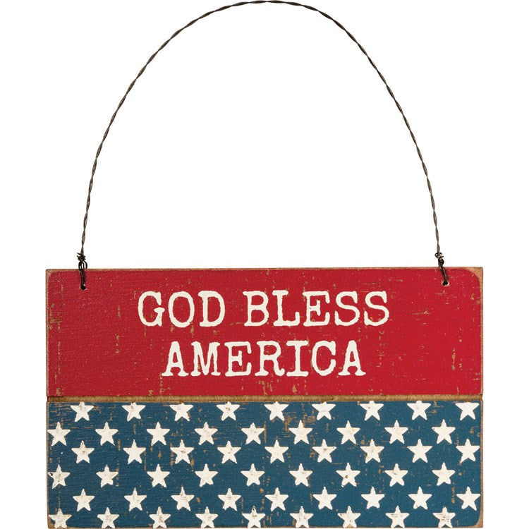 God Bless America Ornament