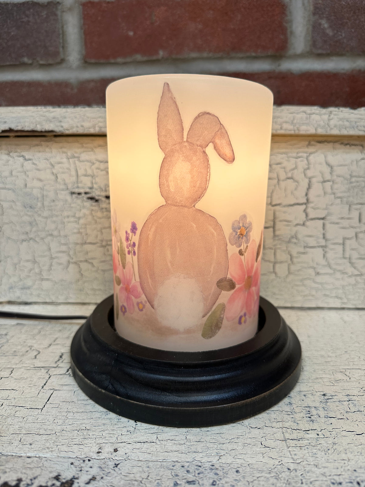 Flower Patch Bunny Candle Sleeve