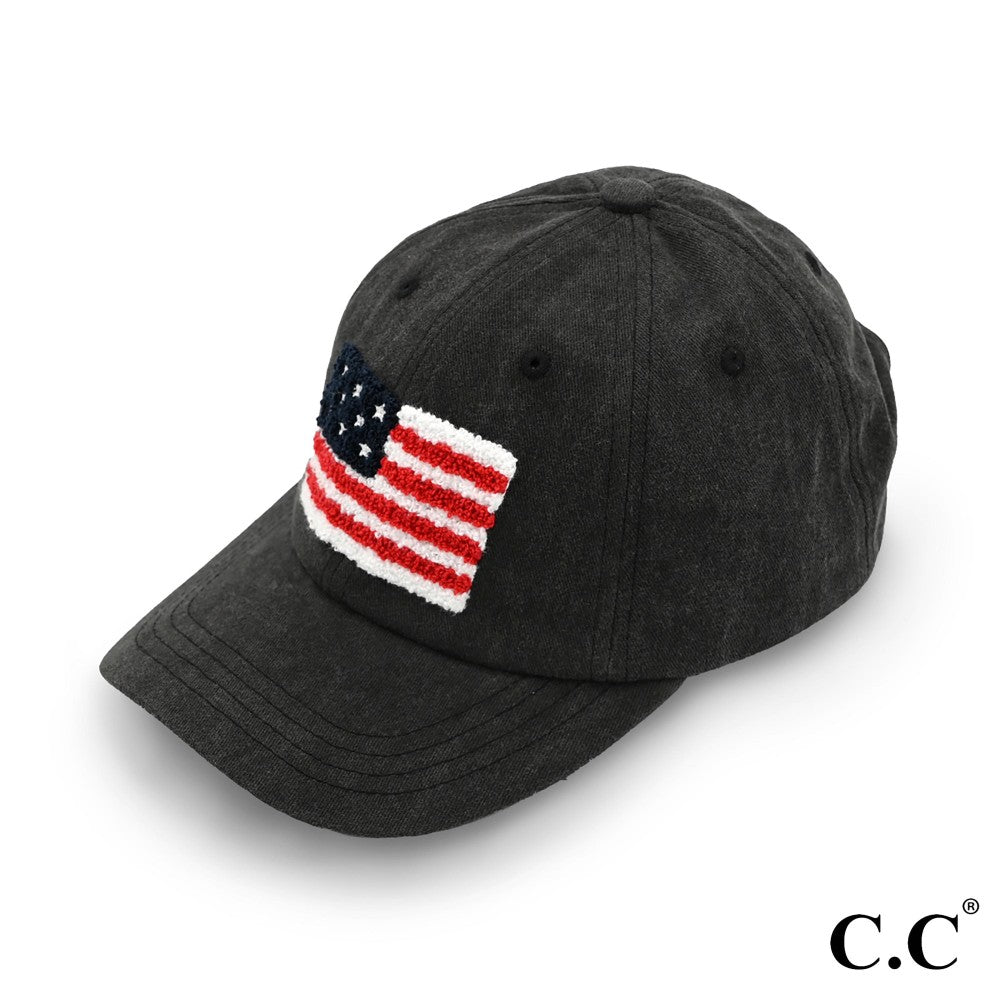 C.C American Flag Baseball Cap - 2 Styles