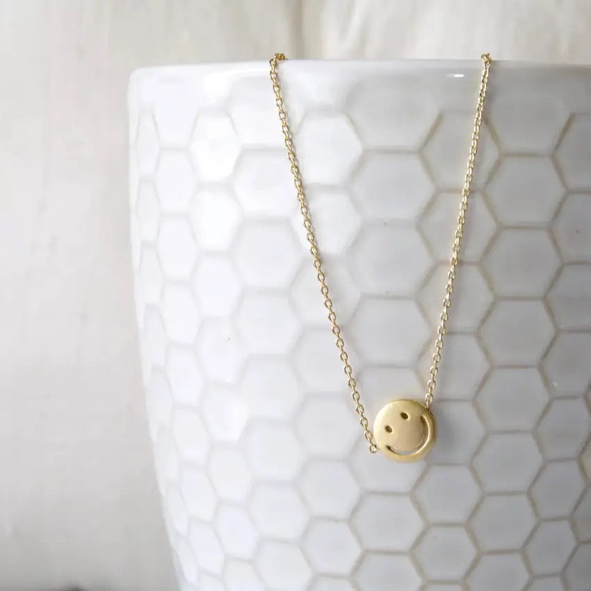 Put On A Happy Face Necklace