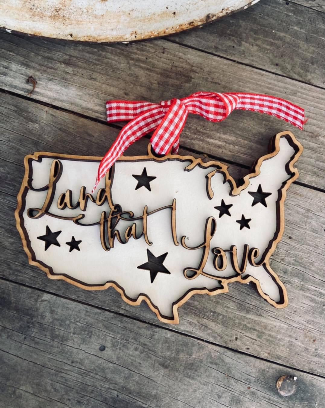Handmade USA Ornament - 2 styles