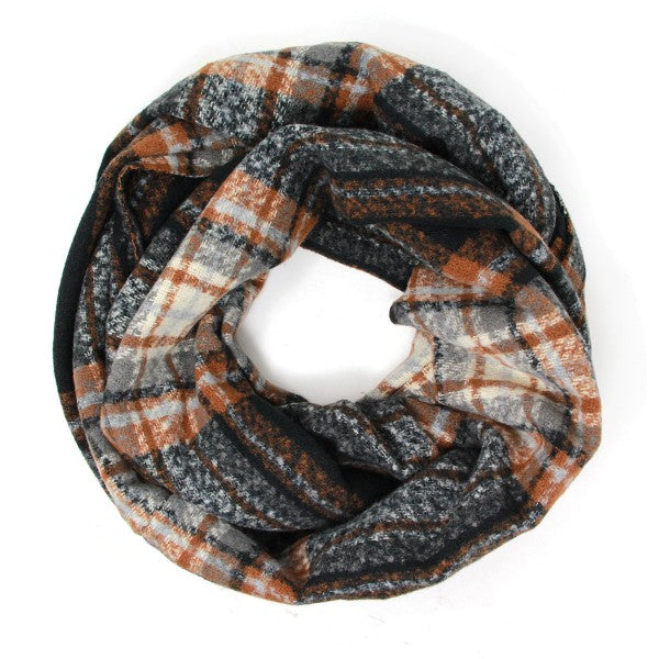 Plaid Knit Scarf - 3 styles