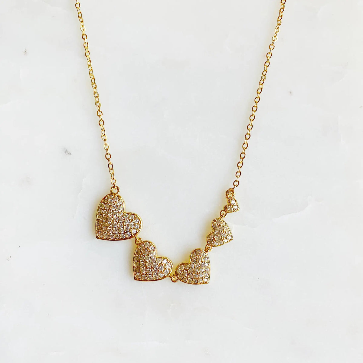 Five Hearts Necklace
