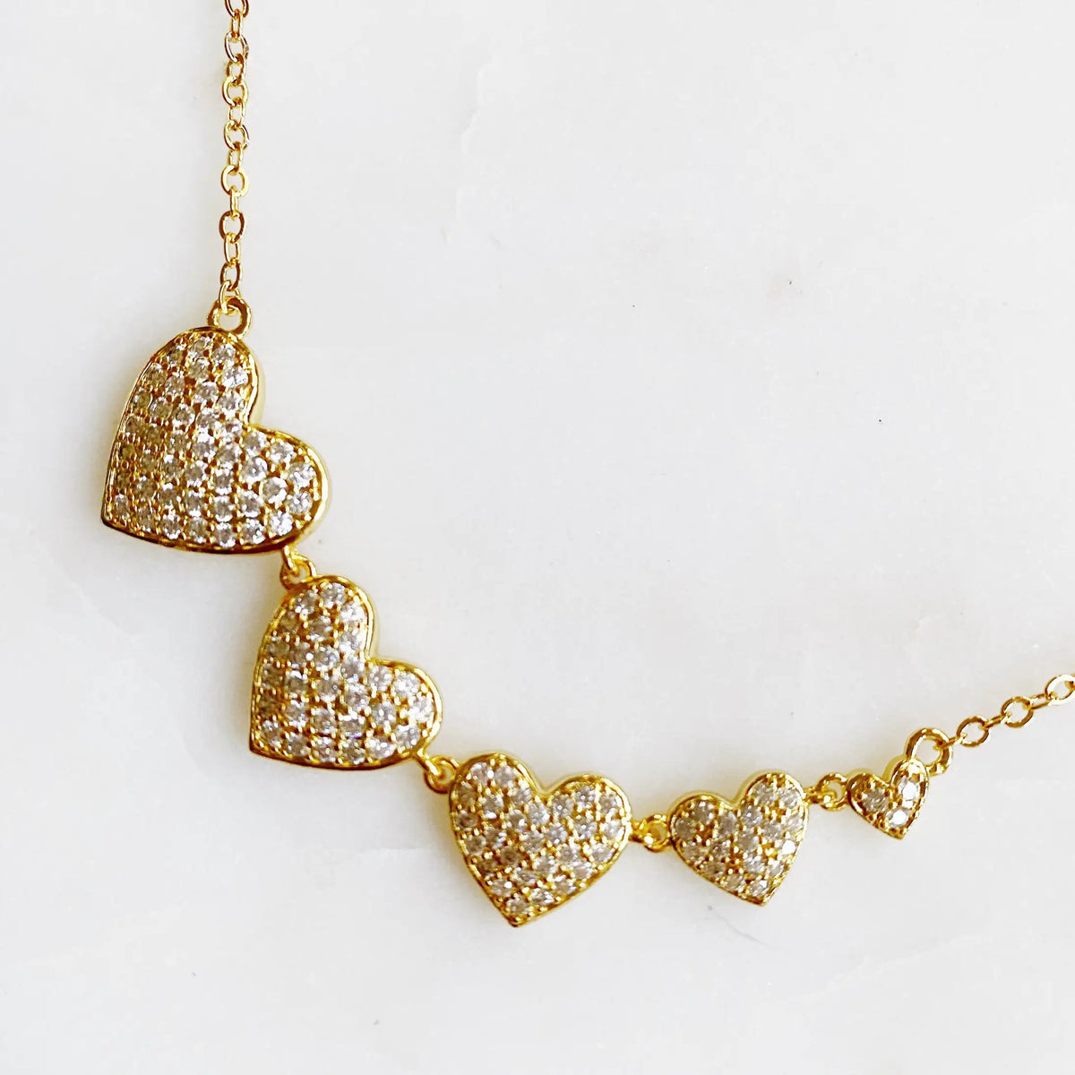 Five Hearts Necklace