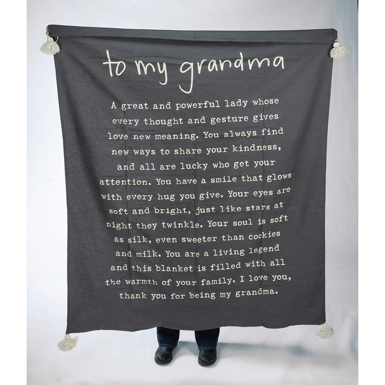 To My Grandma Throw