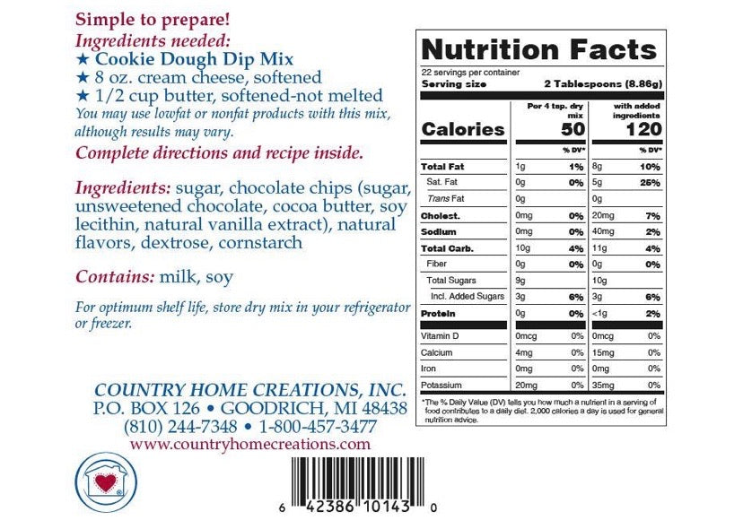 Cookie Dough Dip Mix