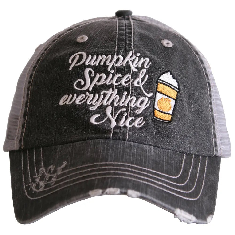 Pumpkin Spice &amp; Everything Nice Trucker Hat