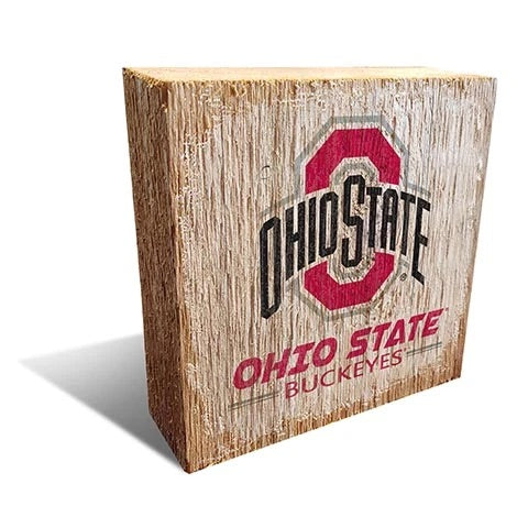 Ohio State Wood Logo Block