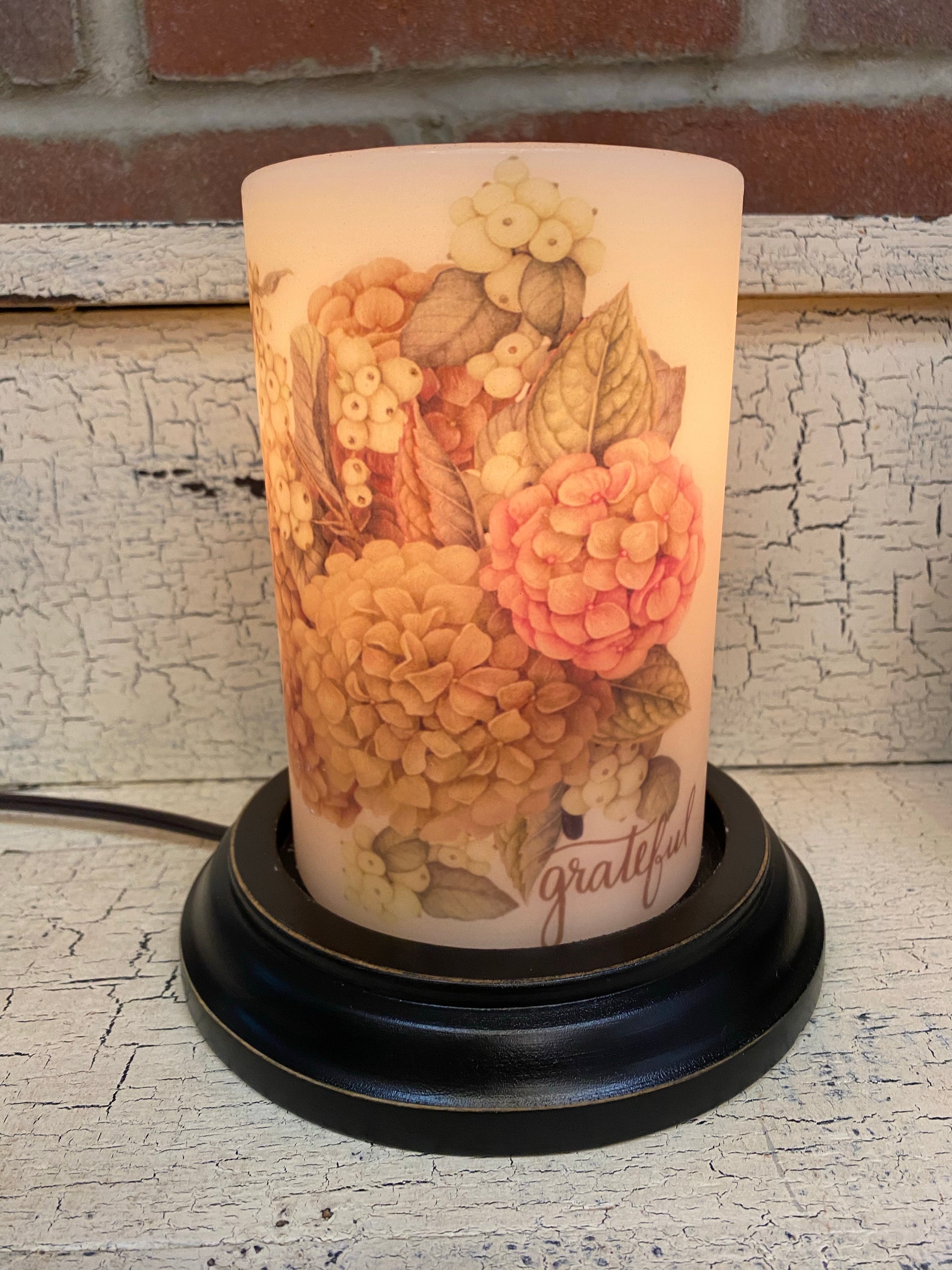 Grateful Floral Candle Sleeve