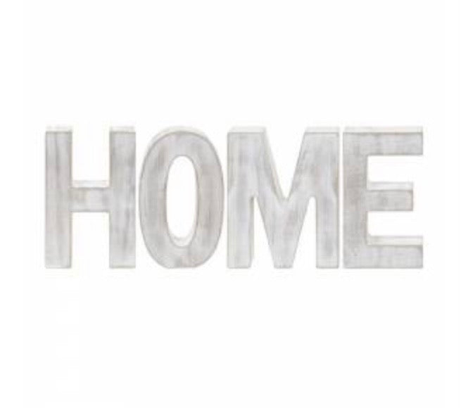 Home Rustic Letters - White