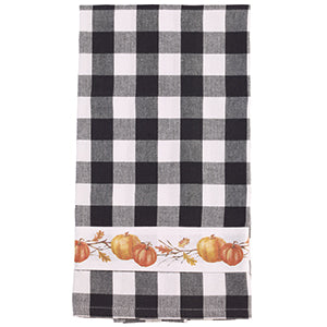 Pumpkin Check Towel