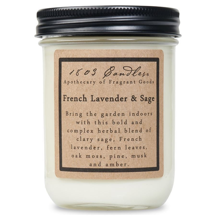 French Lavender &amp; Sage Soy Jar (14 oz)