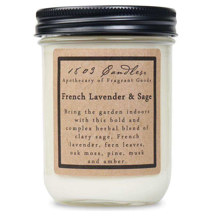 French Lavender & Sage Soy Jar (14 oz)