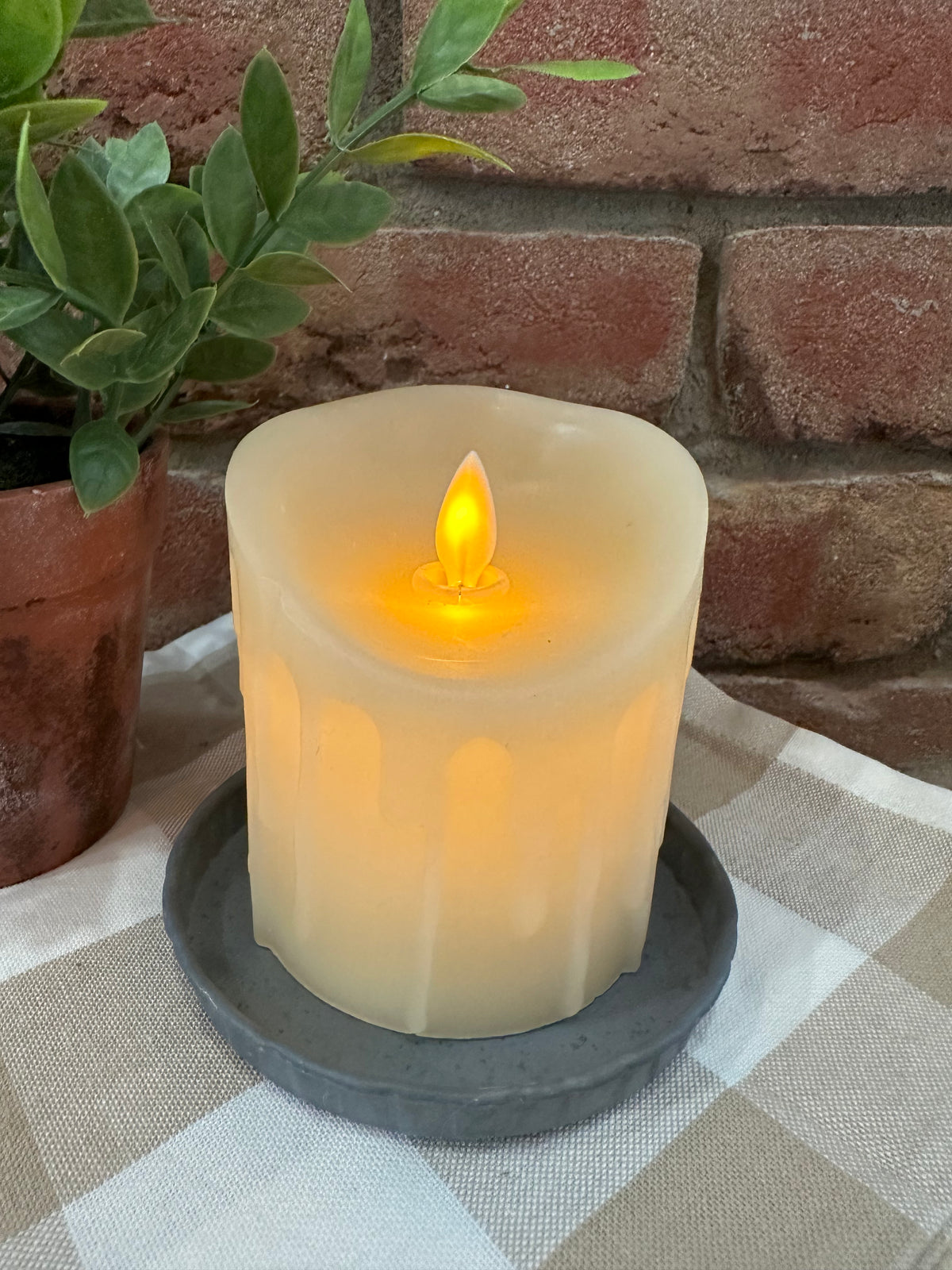 Moving Flame Pillar Candle - 2 Sizes