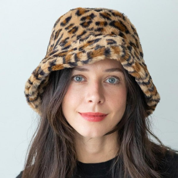 Faux Fur Bucket Hat - 3 styles