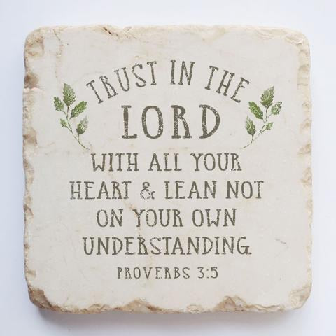 Trust in the Lord Scripture Stone