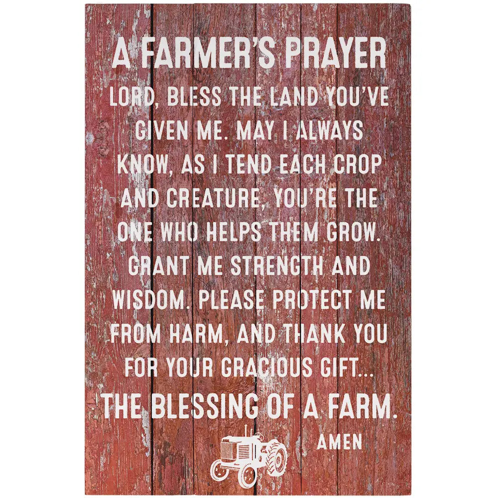Farmer’s Prayer Pallet Sign