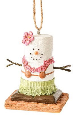 S’mores Beach Couple Ornament - 2 Styles