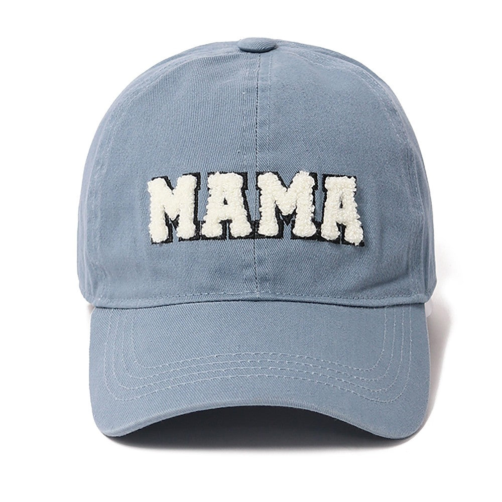 Chenille Mama Baseball Cap - 2 Colors
