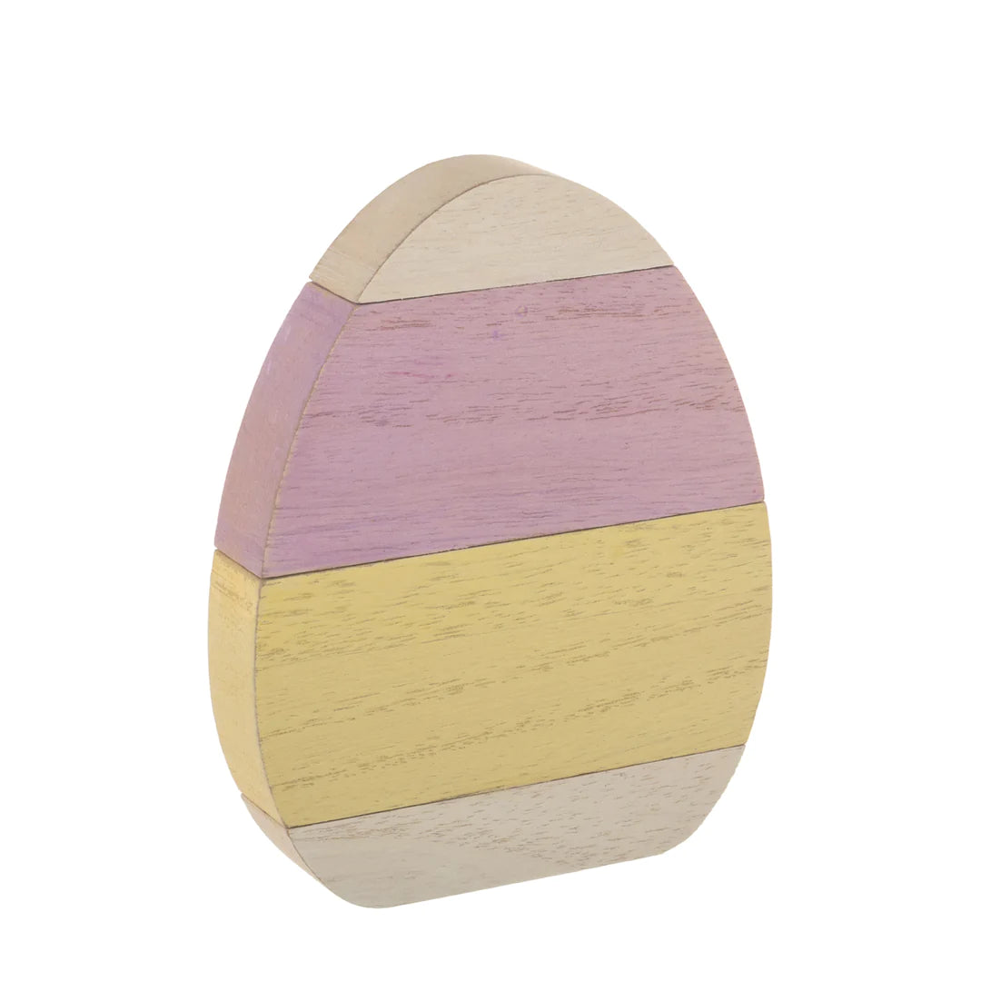 Small Purple Yellow Plank Egg