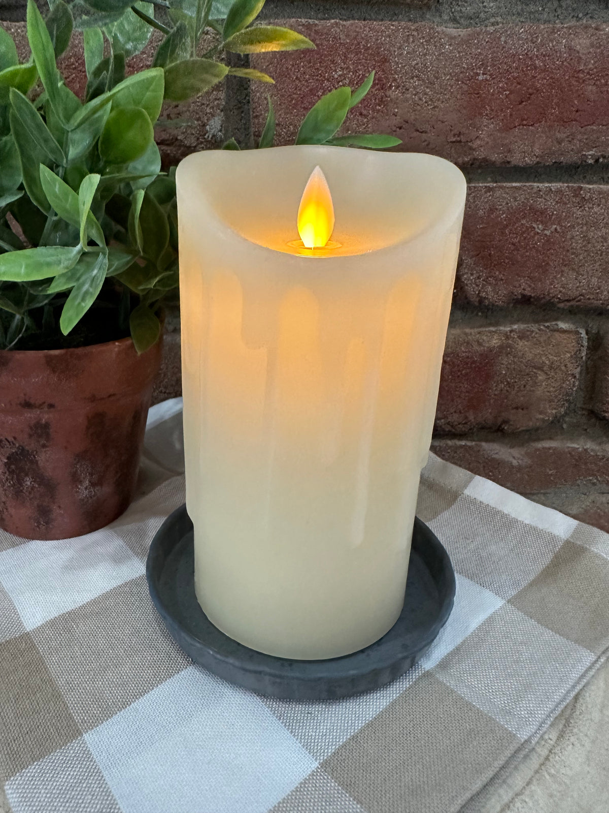 Moving Flame Pillar Candle - 2 Sizes