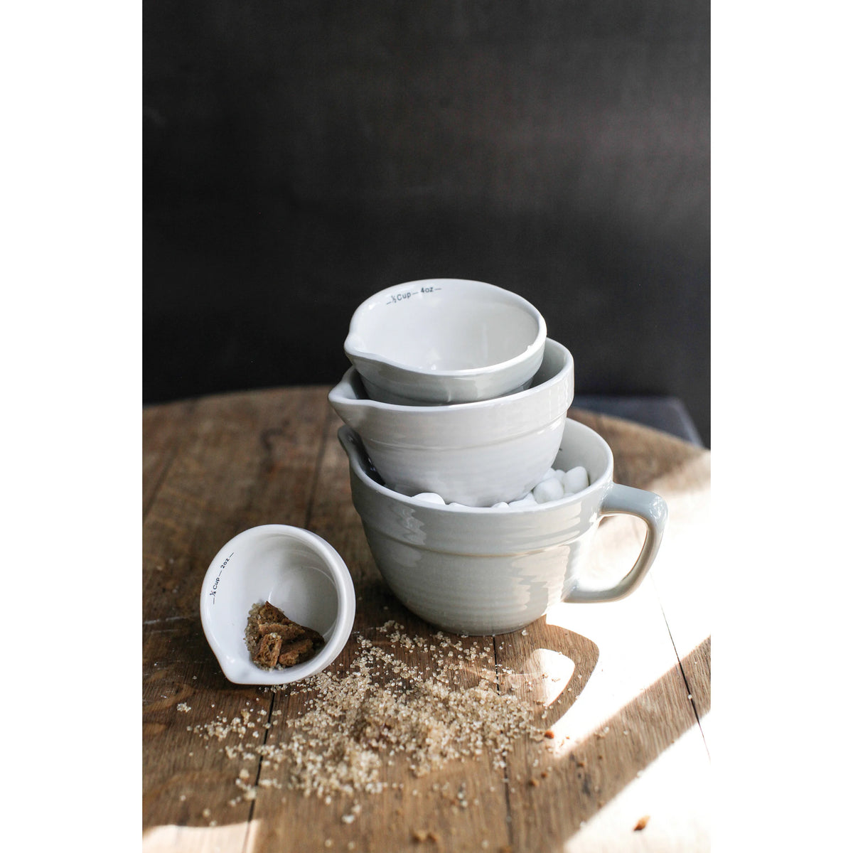 Batter Bowl Measuring Cups - Grey