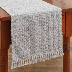 Basketweave Cotton 54” Table Runner