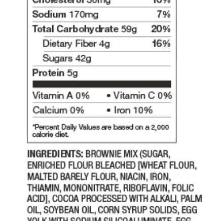 Chocolate Peppermint Brownie Microwave Single