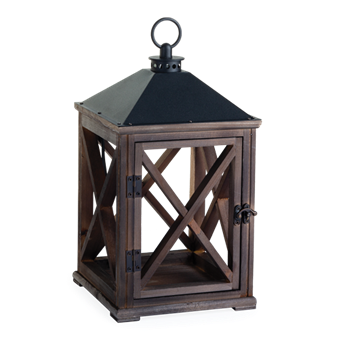 Espresso Wooden Lantern