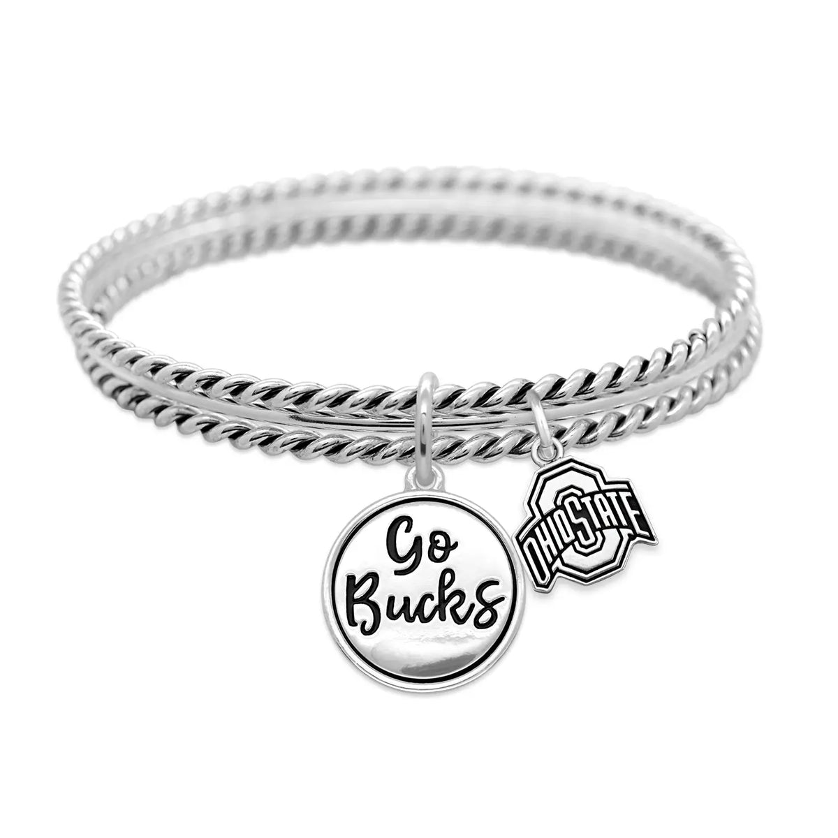 Ohio State Buckeyes Twist and Shout Bracelet