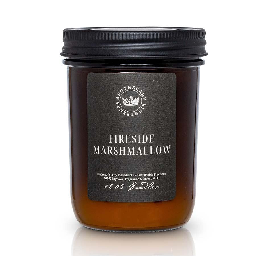 Fireside Marshmallow Soy Amber Jar