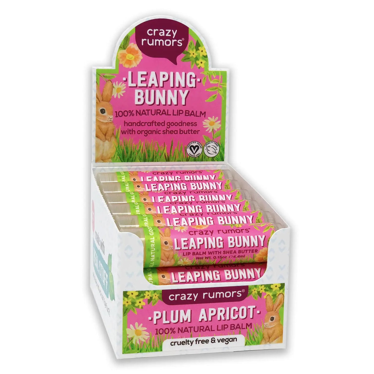 Leaping Bunny Plum Apricot Lip Balm