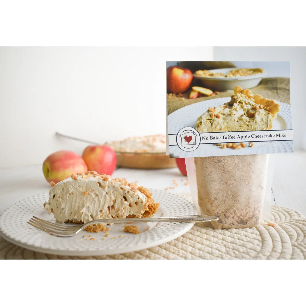 No Bake Toffee Apple Cheesecake Mix