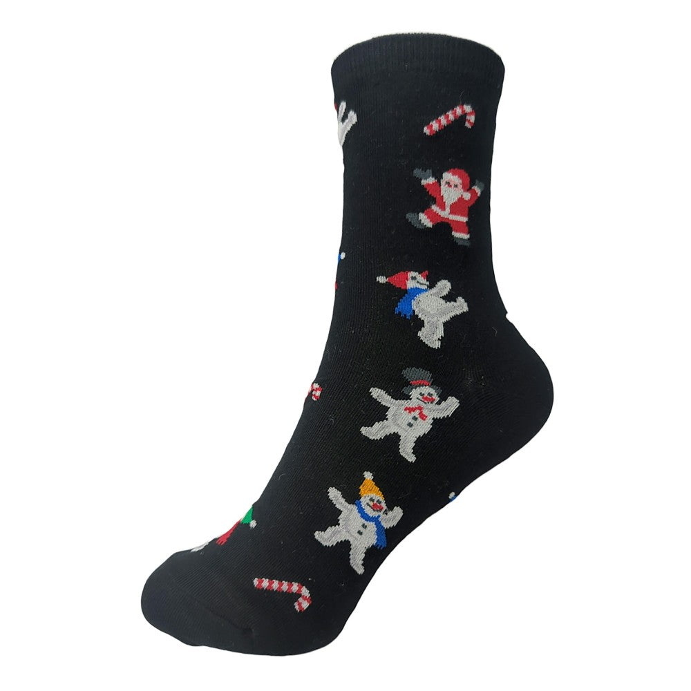 Dancing Snowman Printed Socks