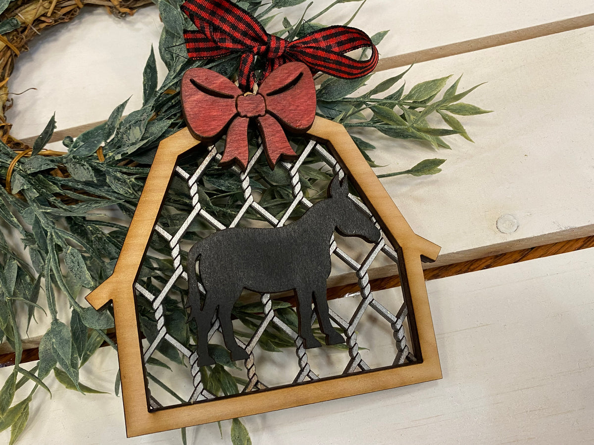 Handmade Farm Animal Ornaments - 8 Styles