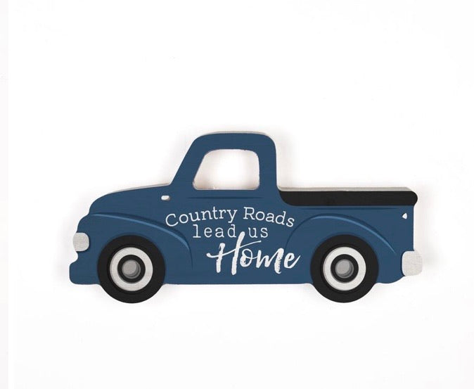 Country Roads Blue Truck