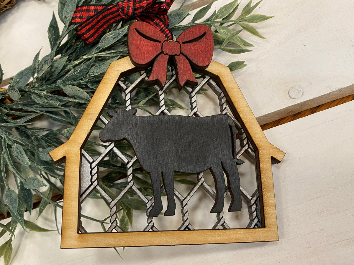 Handmade Farm Animal Ornaments - 8 Styles