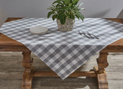 Wicklow Check Tablecloth - Dove