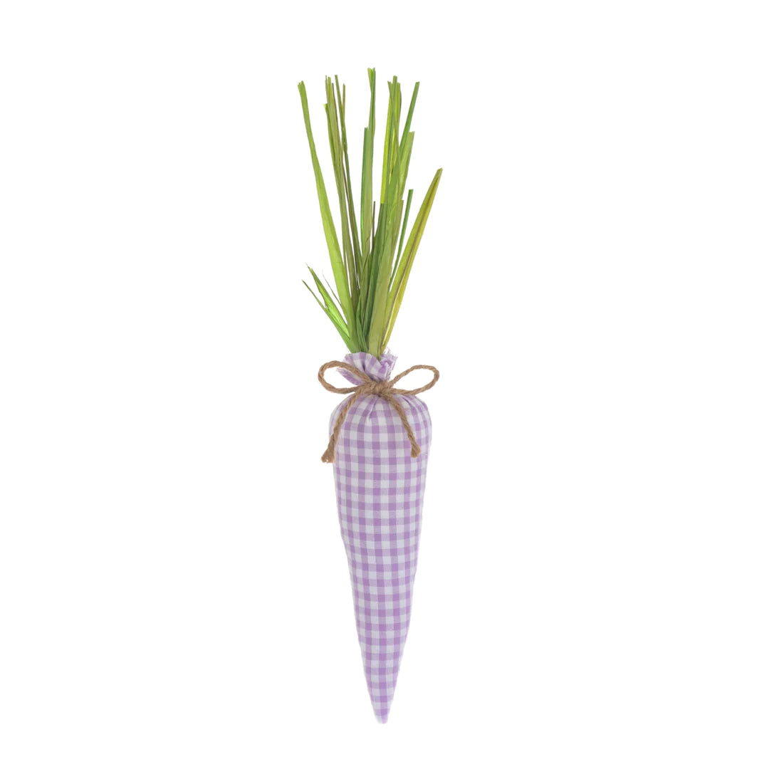 Purple Gingham Fabric Carrot