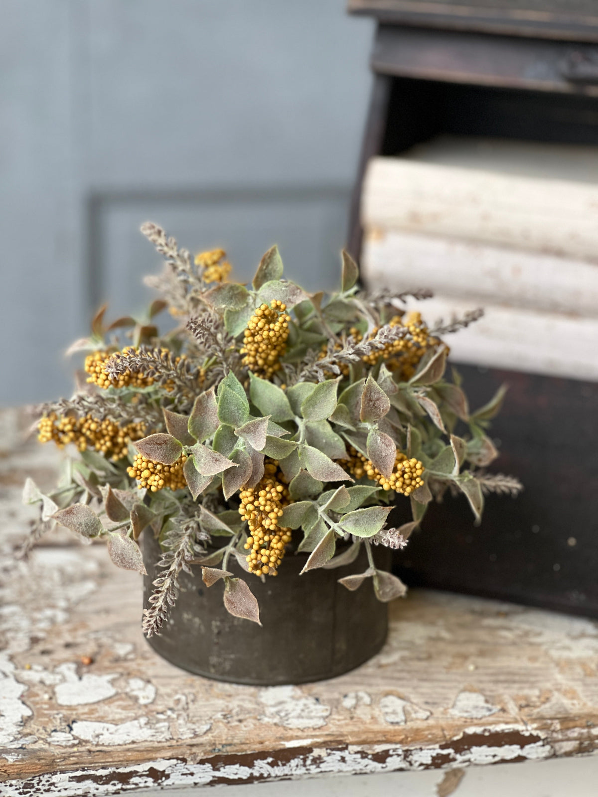 Autumn Herbs Half Sphere - Mustard