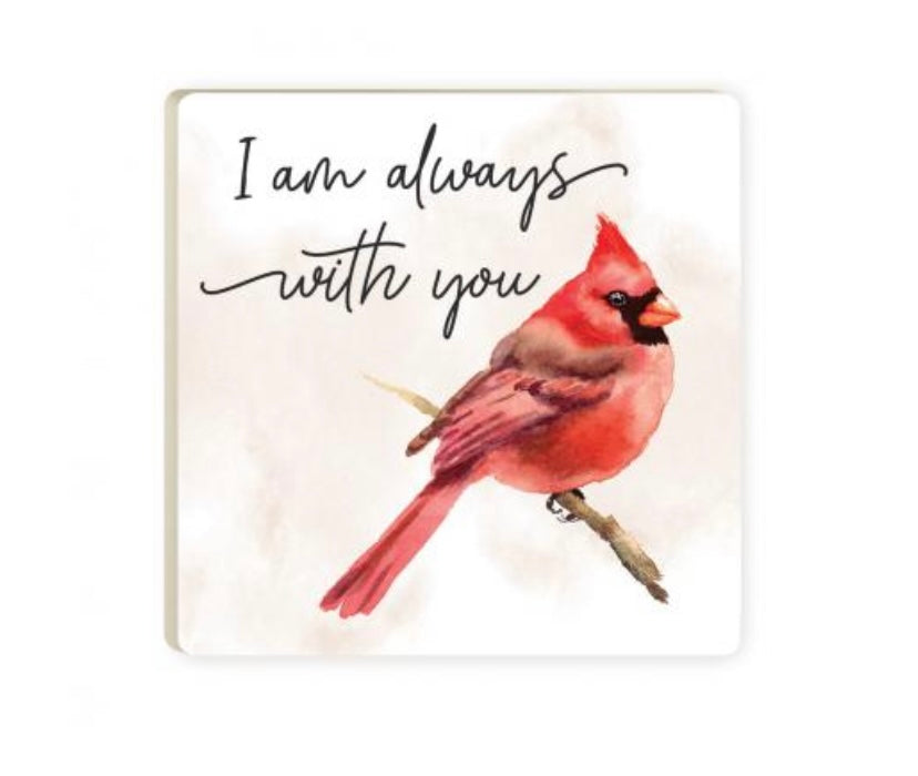 Always With You Cardinal Coaster