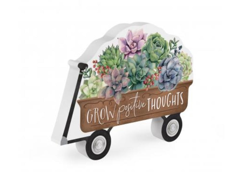 Grow Positive Thoughts Shaped Wagon