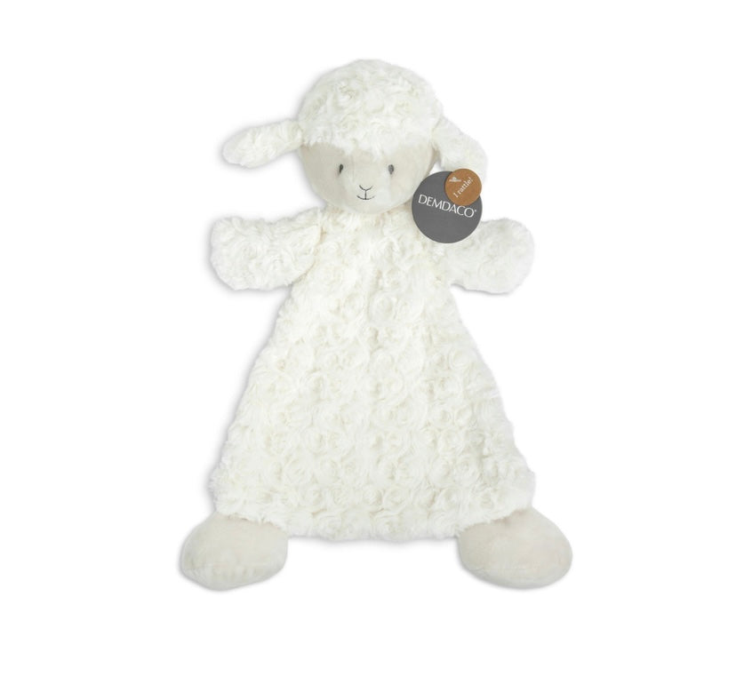 Dolly Lamb Rattle Blankie