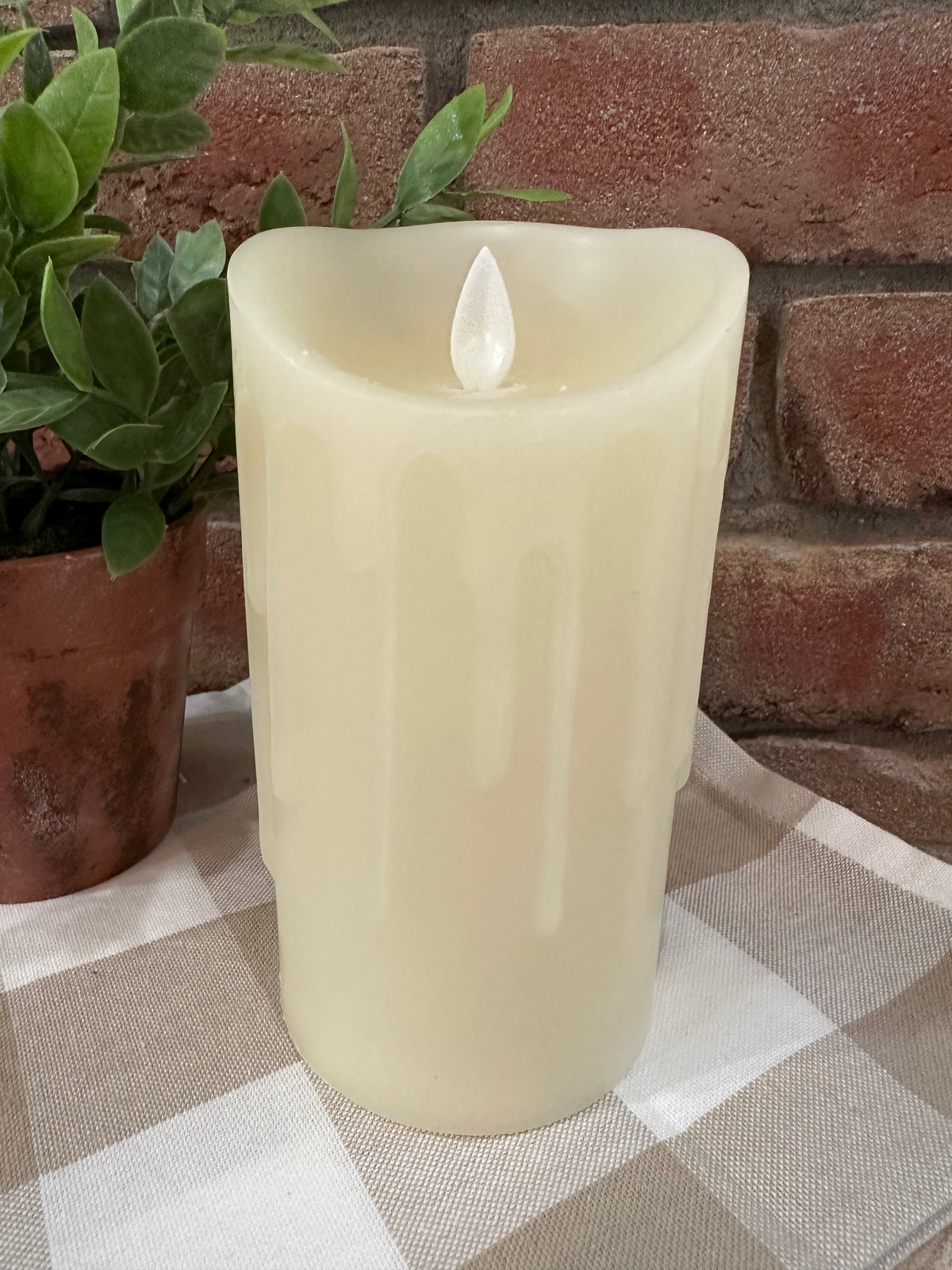 Moving Flame Pillar Candle - 2 Sizes