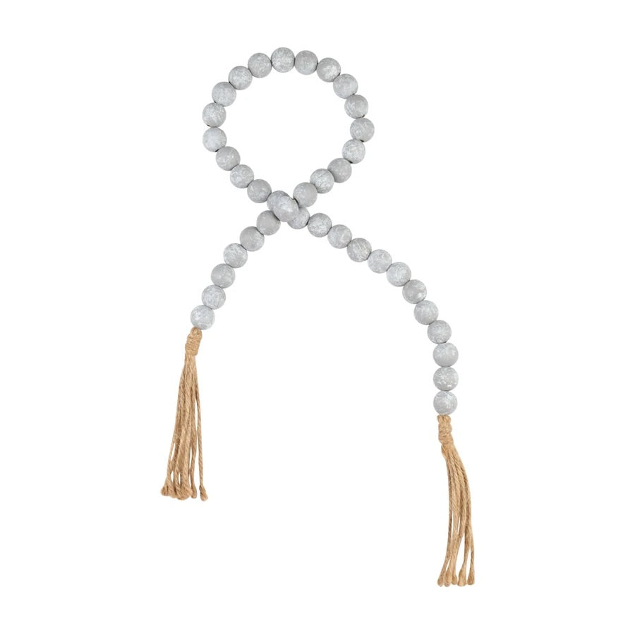 Wood Beaded Tassel - 3 Colors
