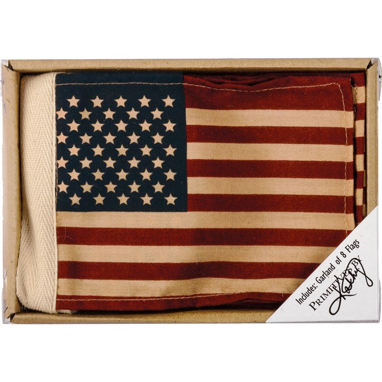 Primitive Flag Garland - Small