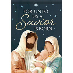 A Savior is Born Garden Flag