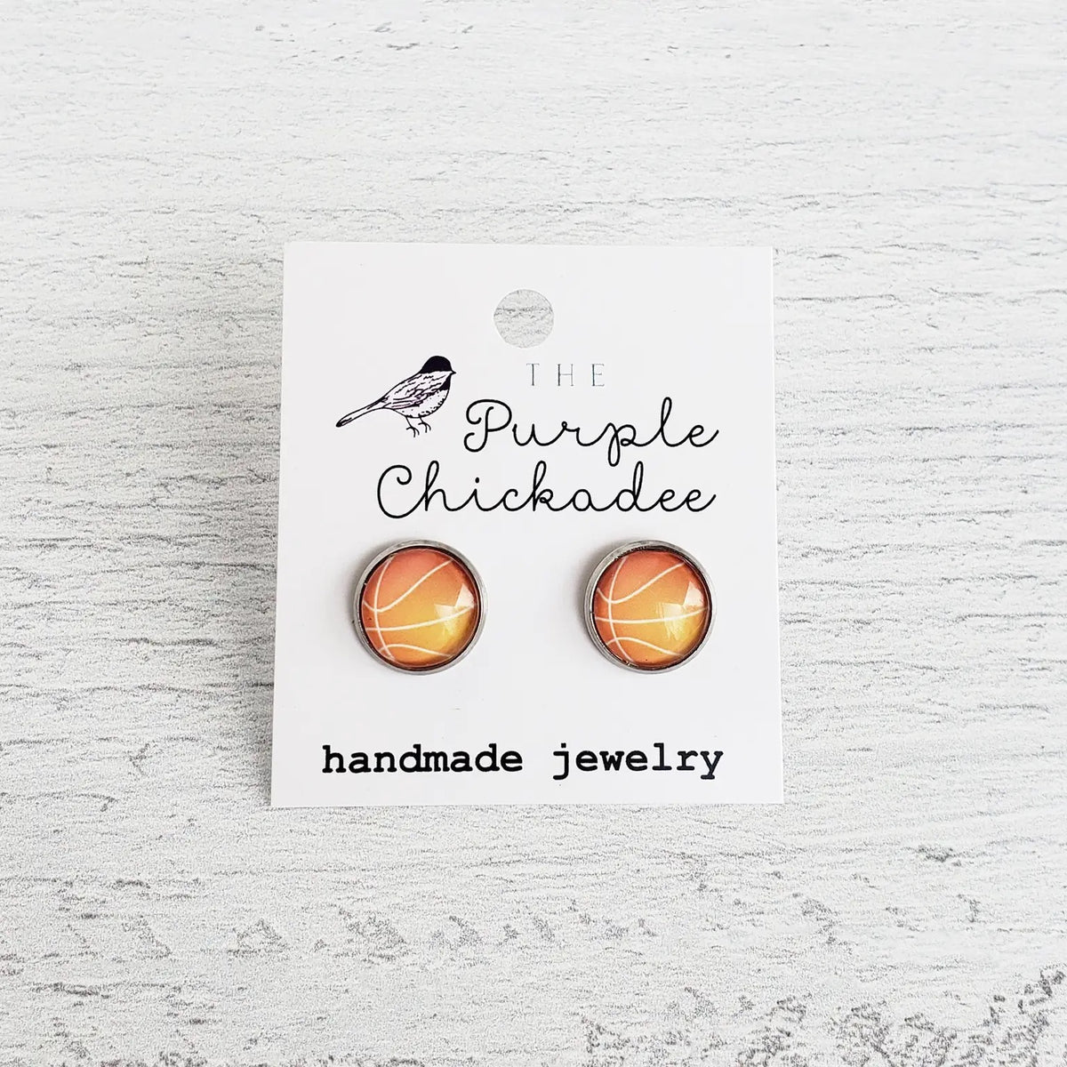 Basketball Stud Earrings