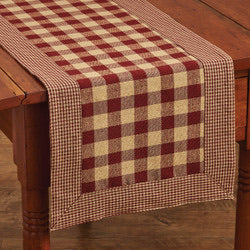 York 36” Table Runner - Wine